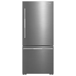 Smeg 30" 16.1 Cu. Ft. Bottom Freezer Refrigerator (BM30URXI) - Stainless Steel