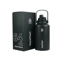 AQUAFLASKCANADA Aquaflask Original Vacuum Insulated Water Bottles 1893Ml (64OZ) - In Green