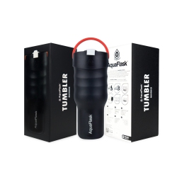 AQUAFLASKCANADA Aqua Flask Tumbler – Vacuum Insulated Stainless Steel Travel Cup 887Ml (30 OZ) - Maverick In Black