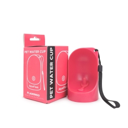 AQUAFLASKCANADA Aquaflask Pet Water Cup - Flamingo In Pink