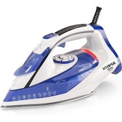 GENERIC Utopia Home Steam Iron for Clothes - Non-Stick Soleplate -1800W Clothes Iron - Adjustable Thermostat Control, Variable Steam Control
