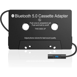 GENERIC Audio Cassette Aux Adapter, Bluetooth 5.0 Cassette Receiver, Cassette Tape to Aux Adapter, Tape Audio Adapter, Tape Desk