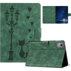 GENERIC Case for Lenovo Tab M11 2024 (Tb330Fu), Multi-Angle Viewing Flip Folio Stand Cover With Pen Holder Cover - In Green