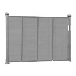 VEVOR 34 Inch Tall Retractable Baby Gate, Extends Up to 55 Inch Wide, Retractable Gate for Kids Or Pets, Mesh Material, Easy to Install for Indoor