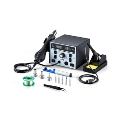VEVOR 2-In-1 Hot Air Rework Station & Soldering Station, 820W Led Digital Rework And Soldering Iron Station \w 5V USB Charging Port, ℃/℉