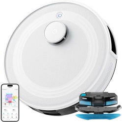 LEFANT Robot Vacuum And Mop, 6000Pa Strong Suction, 140 Mins Runtime, Dtof Navigation, 3-Floor Mapping, Self-Charging, Smart App Control, M2