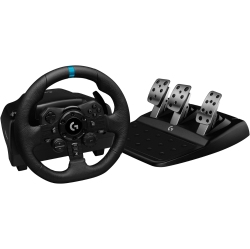 LOGITECH G923 Racing Wheel And Pedals for Ps5, Ps4, PC, Mac, Trueforce Up to 1000 Hz Force Feedback, Responsive Driving Design, Dual Clutch Launch