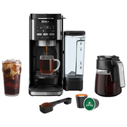 Ninja DualBrew Grounds & Pods Hot & Iced Coffee Maker - 12-Cup - Black/Stainless Steel