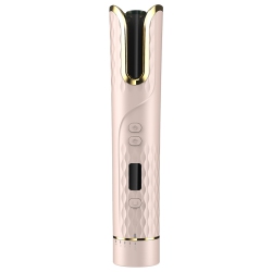 THE WAY Fully Automatic Lcd Curling Iron, Rose Curl, Cordless Portable Curling Iron, Korean Curling Iron, Wet/dry Combination - American Standard