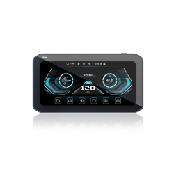 CHSSHA00 6.25-Inch Motorcycle Driving Recorder With Dual Front And Rear Lenses, Carplay Smart Car Machine, 2K HD Night Vision