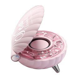 THE WAY Shell Bluetooth Speaker Cool Fashion Colorful Light Indoor Mini Bluetooth Speaker Atmosphere Bass - In Pink
