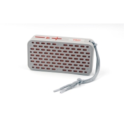 THE WAY Portable Bluetooth Speaker Outdoor Lanyard Mini Card Speaker Wireless Subwoofer Tws Speaker - In Gray