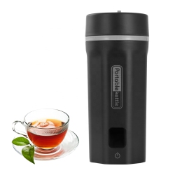 THE WAY Portable Electric Thermos Cup for Business And Outdoor Travel - 304 Stainless Steel Boiler With Anti-Dry Boil 550Ml - Us Regulations -