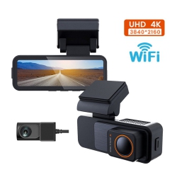GREEN SCENIC Dual-Camera Dash Cam - 4K Starlight Night Vision, Front And Rear Dual Recording, Wi-Fi Mobile Connectivity, Dual-Lens Car Dvr, Gravity