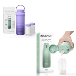 MOMCOZY 650Ml Portable Breast Milk Cooler for Outdoor, 360°Total Cooling for 24Hours & Portable Milk Warmer for Travel – Dual Heating for Breast