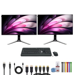 ALIENWARE Pack Of 2X 27" 1440P 280Hz Gaming Monitor, Logitech Keyboard And Mouse