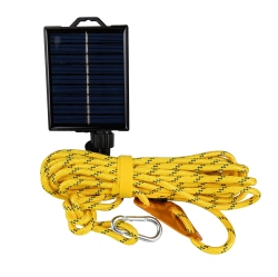 NOVELTY LIGHTS LLC Festive Living Rechargeable Camping Lights, Battery Or Solar Powered \w USB-C Recharging, Shatterproof Plastic Parts Perfect For