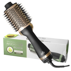 THE WAY Multifunctional Curling Iron, Hot Air Comb, Curling Comb, Hair Dryer, Curling Iron, Hair Styling, Straight Hair Comb - Aluminum Head In Gold