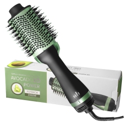 THE WAY Multifunctional Curling Iron, Hot Air Comb, Curling Comb, Hair Dryer, Curling Iron, Hair Styling, Straight Hair Comb - Aluminum Head In Green