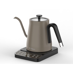 THE WAY Slim-Mouth Gooseneck Electric Kettle, Hand-Pour Coffee Maker, Smart Temperature Control Panel, Constant Temperature Kettle - Titanium