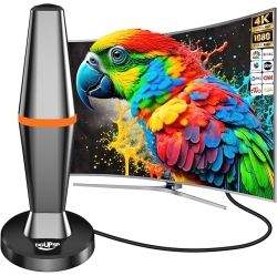 DGUPSP Tv Antennas Indoor for Local Channels, 260+ Miles Long Range - Indoor & Outdoor HD Digital Antenna \w 360°Reception for 4K 1080P All Tvs-3M