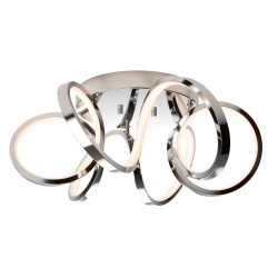 ARTIKA Swirl Ribbon Flushmount Chrome