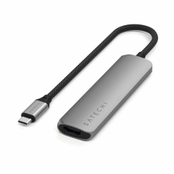 SATECHI 4-In-1 USB-C Slim Multiport Adapter 4K | Space In Gray
