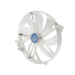 EGALAXY Xclio 200MM Crystal Red, Blue & Random Led Case Fan In Green