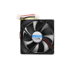 EGALAXY 120MM Computer Case Fan, 12V 0.36A, 4 Pin Connector_Black