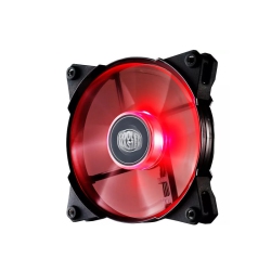 COOLER MASTER Jetflo 120 - Pom Bearing 120MM Led High Performance Silent Fan for Computer Cases In Red