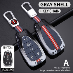 THE WAY Suitable for Chevrolet Cruze Key Cover, Kobo Suburban Explorer Trailblazer Cruiser Key Cover - Type A Five-Button Single Package + Key Chain