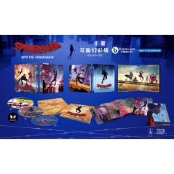 BLUFANS Spider-Man: Into The Spider-Verse [4K Uhd +3D+2D Blu-Ray] [Steelbook] ( Exclusive)