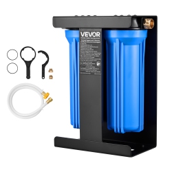 VEVOR 2-Cartridge Rv Water Filtration System, Water Filter System for Campers, Remove Chlorine, Bad Tastes, Odors, And Most Contaminants, Rv Filter