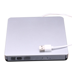 THE WAY USB 3.0 External CD Player DVD-Rw Drive Burner for Laptops (12.7MM Tray Load) - In Silver