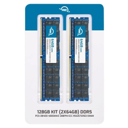 OWC 128GB (2X64GB) Ddr5 4800 PC5-38400 Cl40 2Rx4 288-Pin 1.1V Ecc Registered Rdimm Memory Ram Module Upgrade Kit for Select Workstations Or Servers