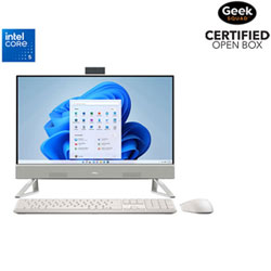 Open Box - Dell 24" All-in-One PC - White (Intel Core 5 120U/16GB RAM/512GB SSD/Windows 11)