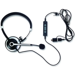 SPRACHT On-Ear Wired Monoaural Noise Cancelling Headset With Mic - (HsUSB1)