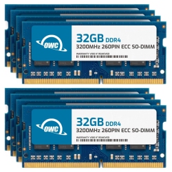 OWC 256GB (8X32GB) Ddr4 3200Mhz PC4-25600 Cl22 2Rx8 Ecc Unbuffered Sodimm 1.2V 260-Pin Memory Ram