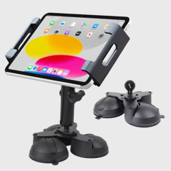 MIGHTY MOUNT Heavy Duty Triple Suction Ipad And Tablet Mount