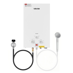 VEVOR 10L Portable Propane Water Heater, Tankless Outdoor Water Heater, 68000 Btu 2.64 Gpm Instant Hot Water, \w Accessory Set + Regulator for Rv