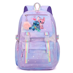 SUPERSHIELD Backpack Children School Bags Girls Women Daypack Kids Bags Kawaii Female Large Capacity Backpack - In Purple