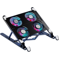 CHSSHA00 Aluminum Laptop Cooling Pad Laptop Radiator for Laptop Gaming Fan Stabilizing Stand Adjustable Cooling Folding Stand