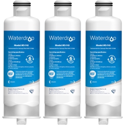 WATERDROP Da97-17376B Replacement for Samsung Haf-Qin/exp, Da97-08006C, Rf28R7201Sr, Rf28R7351Sg, Wd-F45, Refrigerator Water Filter, Pack Of 3