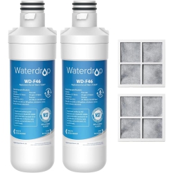 WATERDROP Lt1000PC Adq747935 Refrigerator Water Filter And Air Filter, Replacement for Lg® Lt1000P®, Lmxs28626S, Lfxs26973S, Lfxs26596S