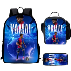 SUPERSHIELD 2025 Lamine Yamal Child School Backpack With Thermal Cooler Lunch Box Pencil Bags School Bags for Boys Girls Best Gift