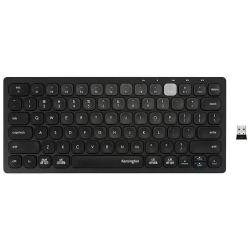 KENSINGTON Refurbished (Good) Multi-Device Dual Bluetooth Wireless Compact Keyboard With Easy-Switch for Up to 3 Devices - K75504Es In Black