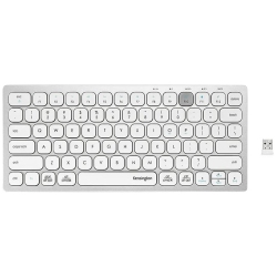 KENSINGTON Refurbished (Good) Multi-Device Dual Bluetooth Wireless Compact Keyboard With Easy-Switch for Up to 3 Devices - & Silver K75504Us