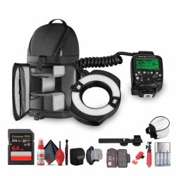 CANON Mr-14Ex Ii Macro Ring Lite Flash– Led Modeling Light, Wireless Flash Control + More