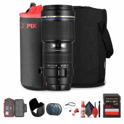 TAMRON 70-200MM F/2.8 Di Ld (If) Macro Af Telephoto Lens + 64GB Card + Lens Bag + More