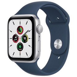 APPLE Refurbished (Fair) - Watch Se (Gps) 44MM Silver Aluminum Case With Abyss Sport Band (2021) In Blue